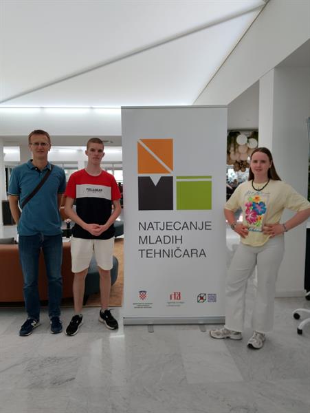 Andrija Ivišić osvojio izvrsno treće mjesto na državnoj razini 67. natjecanja mladih tehničara