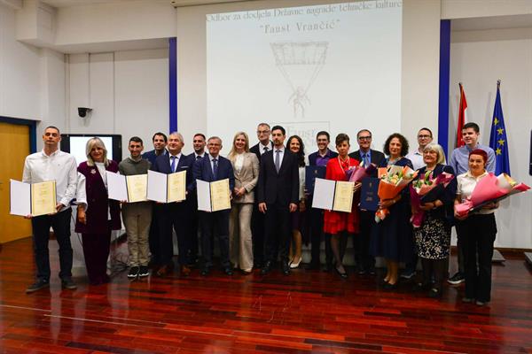 Dodijeljene Državne nagrade tehničke kulture "Faust Vrančić" za 2025. godinu